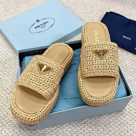 Pronta Entrega – Sandália Prada Flatform em Crochê