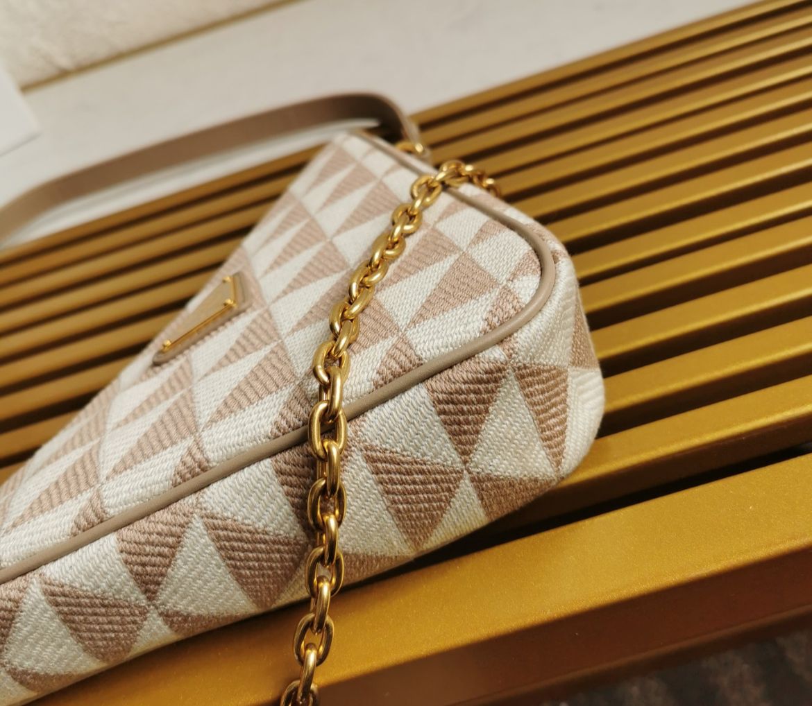 Pronta Entrega – Bolsa Prada Mini em Jacquard Bordado