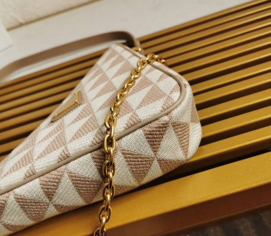 Pronta Entrega – Bolsa Prada Mini em Jacquard Bordado
