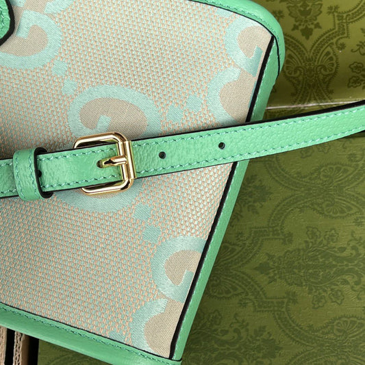 Pronta Entrega – Bolsa Gucci Jumbo GG Mini Tote Bag Menta