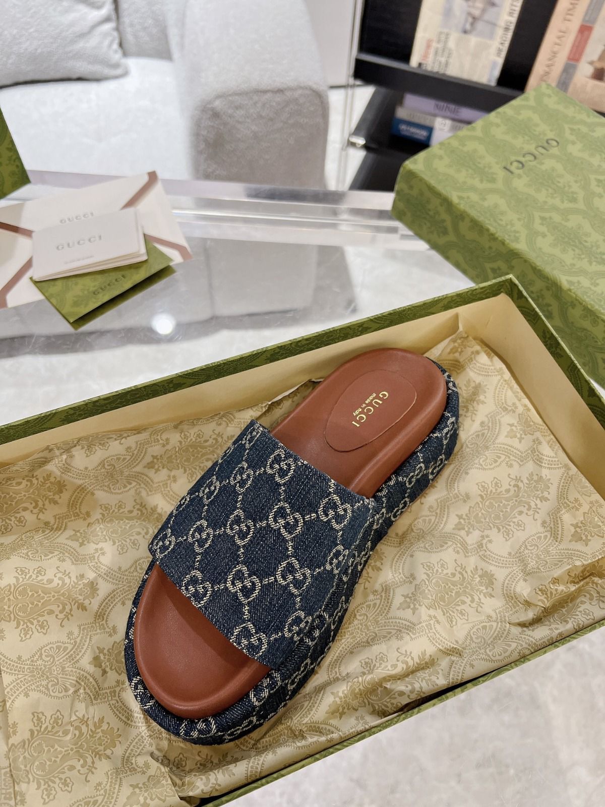 Pronta Entrega – Slide Gucci Platform Sandal