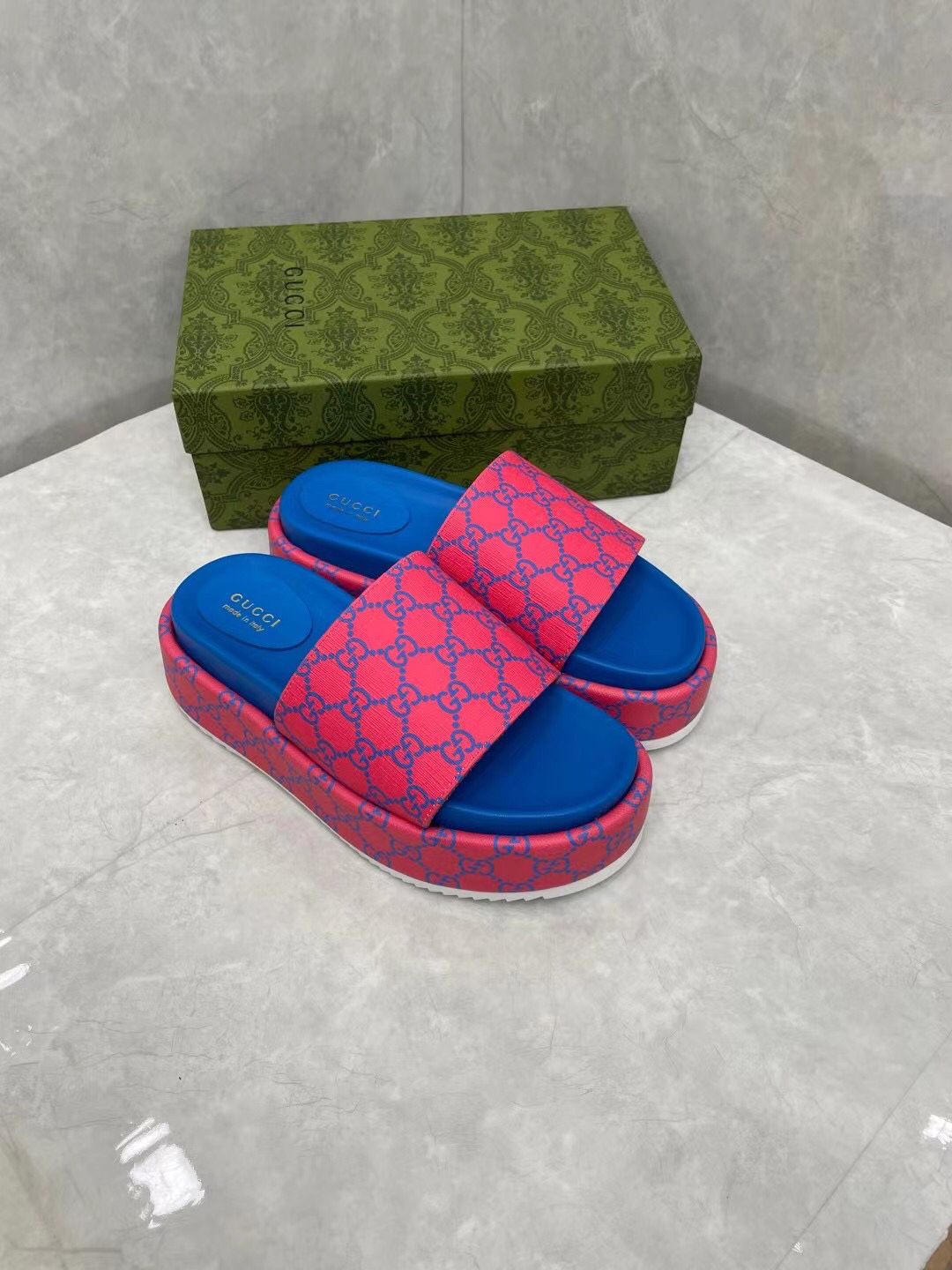 Pronta Entrega – Slide Gucci Platform Sandal