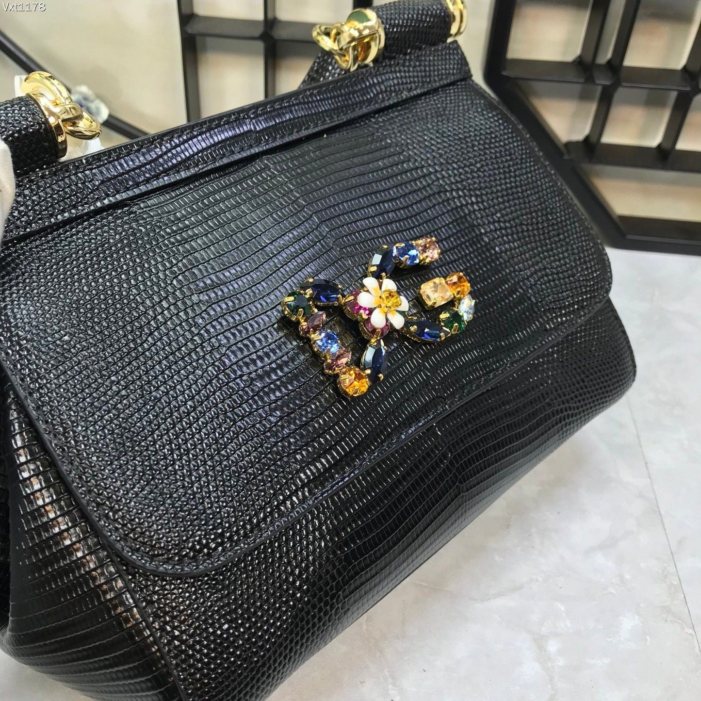 Pronta Entrega – Bolsa Modelo Dolce & Gabanna Sicília Couro Iguana