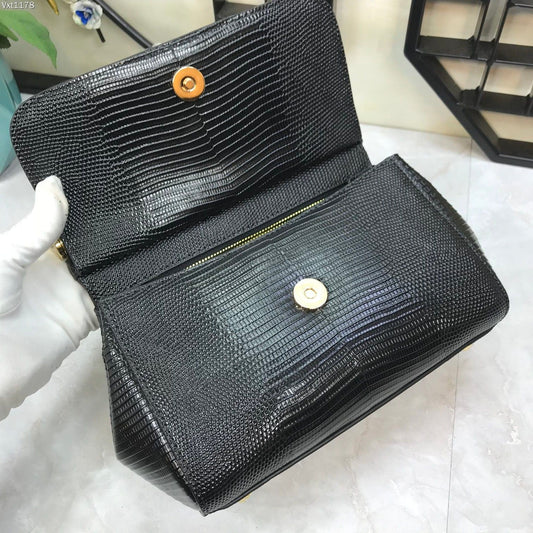 Pronta Entrega – Bolsa Modelo Dolce & Gabanna Sicília Couro Iguana
