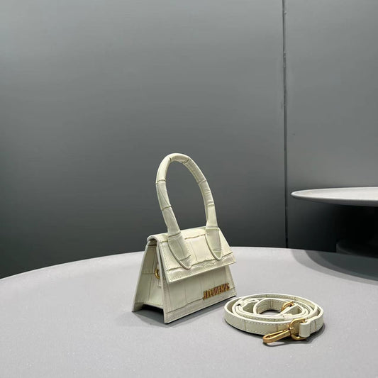Pronta Entrega – Bolsa Modelo Jacquemus Le Chiquito Couro Croco