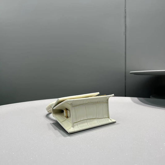 Pronta Entrega – Bolsa Modelo Jacquemus Le Chiquito Couro Croco