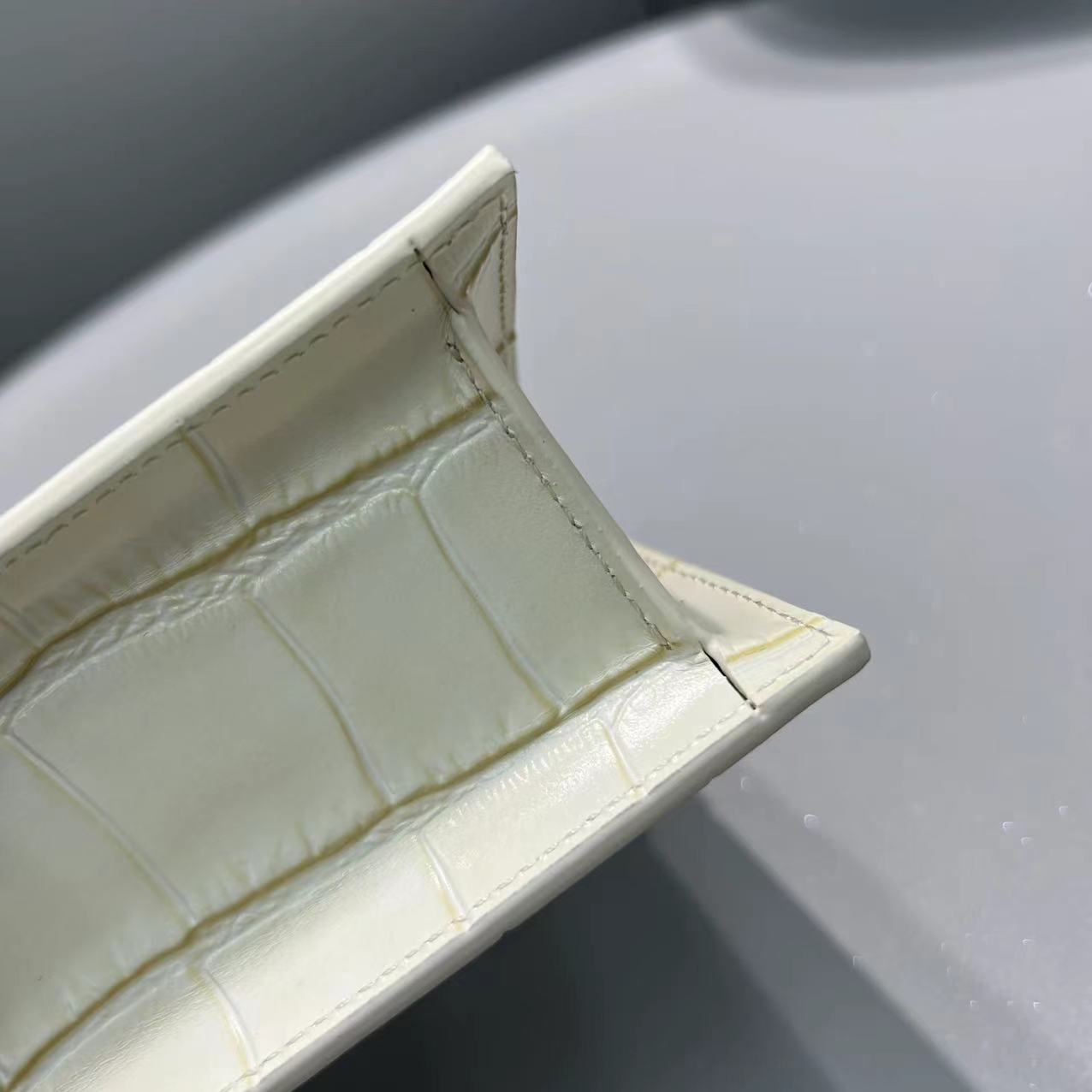 Pronta Entrega – Bolsa Modelo Jacquemus Le Chiquito Couro Croco
