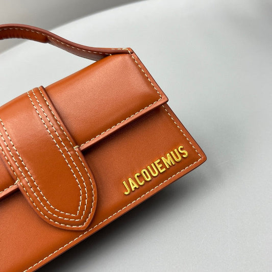 Pronta Entrega – Bolsa Modelo Jacquemus Tote Le Bambino de Couro