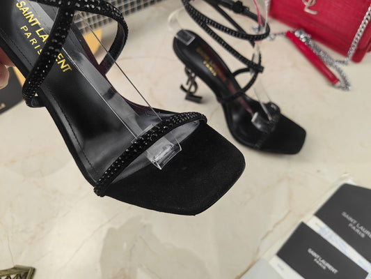 Pronta Entrega – Sandália Modelo Saint Laurent Opyum com salto 110mm