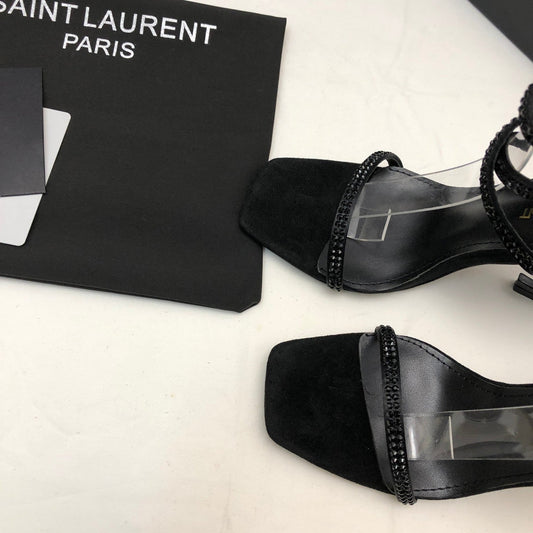 Pronta Entrega – Sandália Modelo Saint Laurent Opyum com salto 110mm