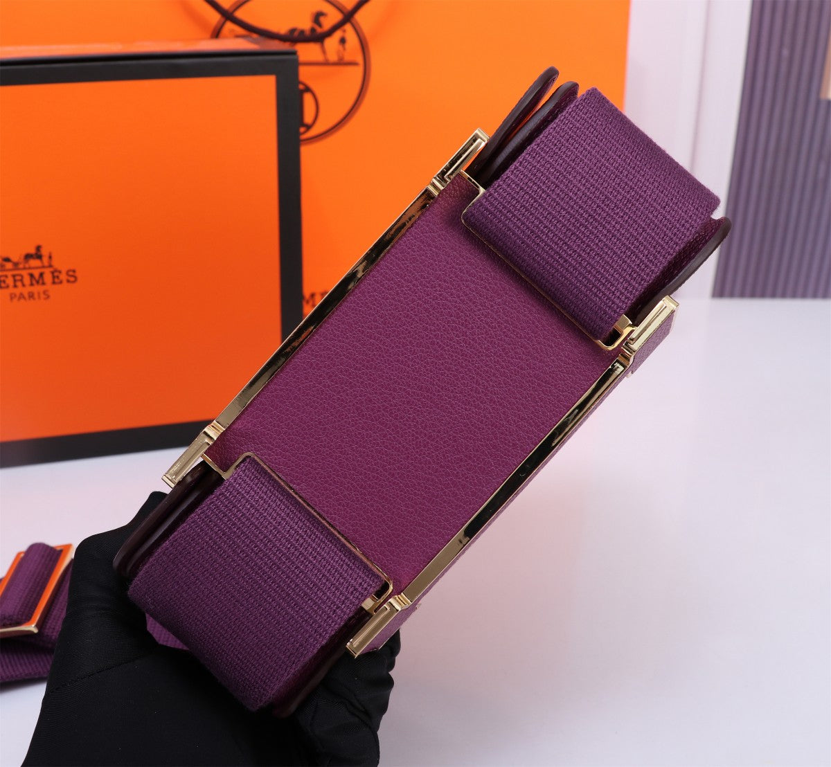 Pronta Entrega – Bolsa Modelo Hérmes Chevre Mysore Geta