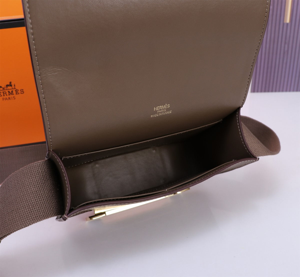 Pronta Entrega – Bolsa Modelo Hérmes Chevre Mysore Geta