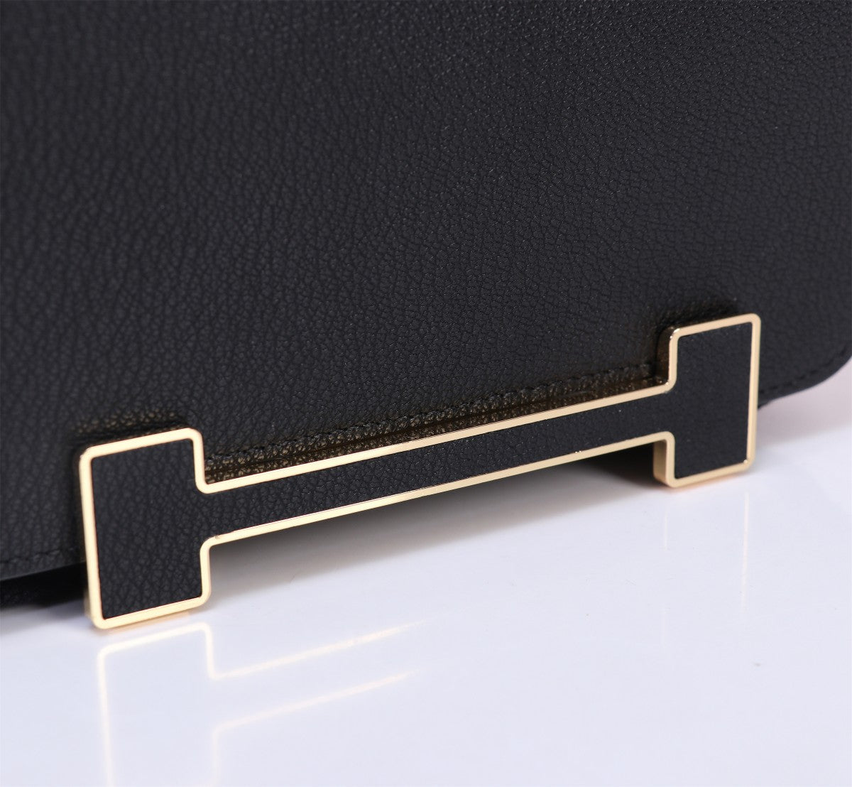 Pronta Entrega – Bolsa Modelo Hérmes Chevre Mysore Geta Preto