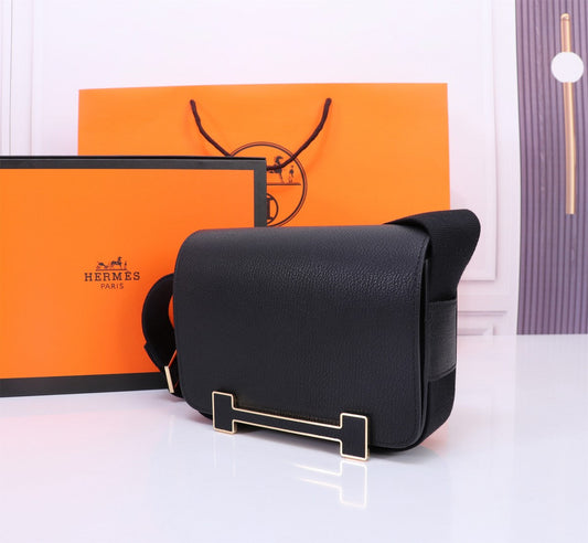 Pronta Entrega – Bolsa Modelo Hérmes Chevre Mysore Geta Preto