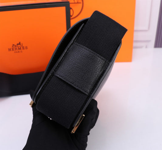 Pronta Entrega – Bolsa Modelo Hérmes Chevre Mysore Geta Preto