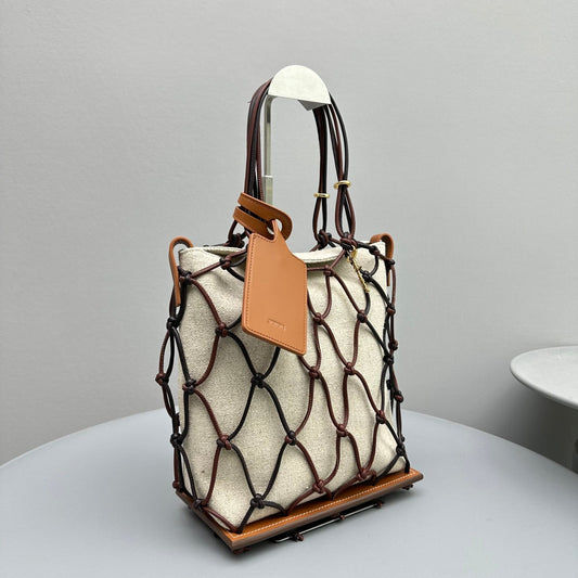 Pronta Entrega – Bolsa Modelo Jacquemus Le Petit Filet Pralu