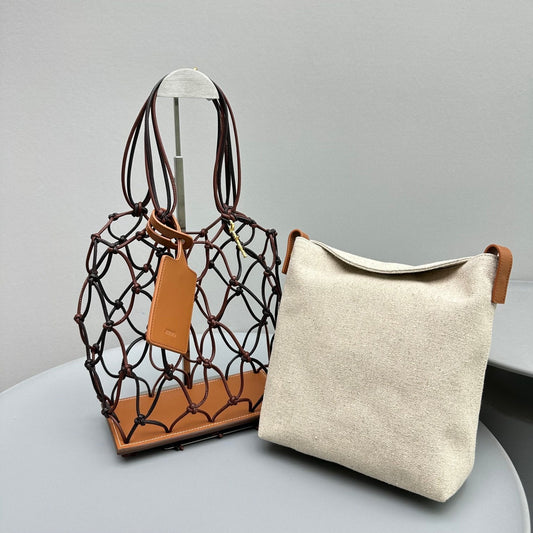 Pronta Entrega – Bolsa Modelo Jacquemus Le Petit Filet Pralu
