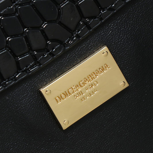 Pronta Entrega – Bolsa Modelo Dolce & Gabanna com Logo DG efeito Crococodilo