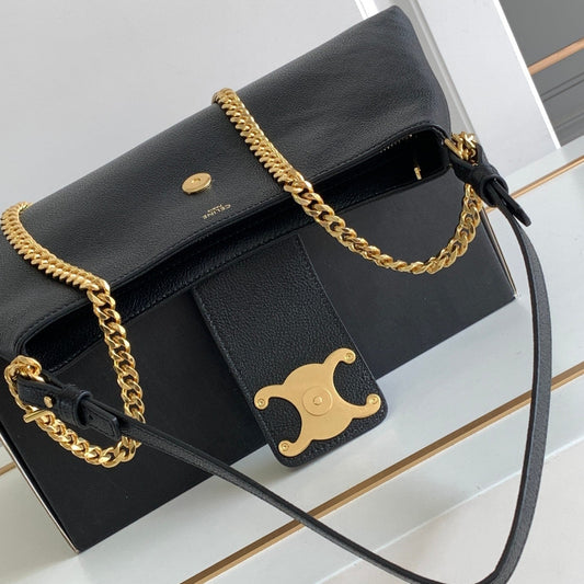 Pronta Entrega – PRONTA-ENTREGA – Bolsa Modelo Celine Clutch Triomphe Soft