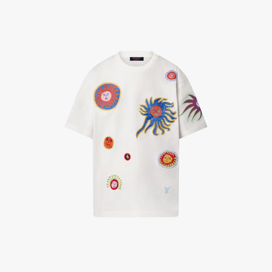 Pronta Entrega – Camiseta Modelo LV x YK Camiseta Bordada Faces
