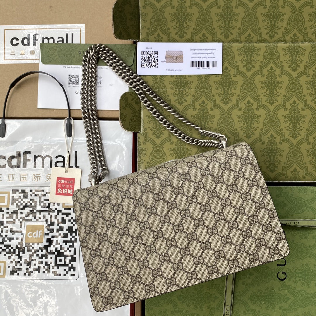 Pronta Entrega – Bolsa Modelo Gucci Dionysus GG Supreme Pequena