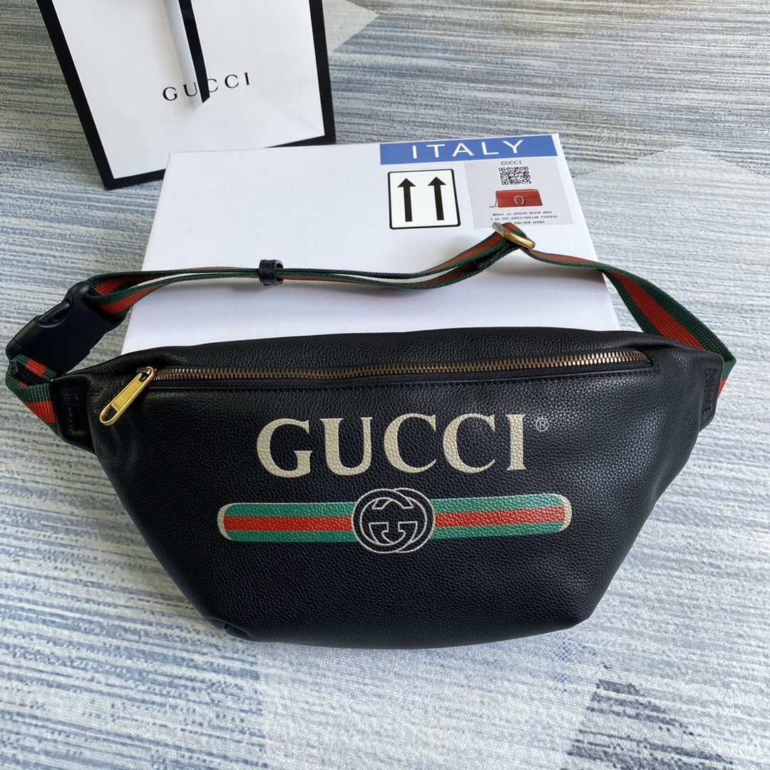 Pronta Entrega – Pochete Modelo Gucci Couro de Bezerro
