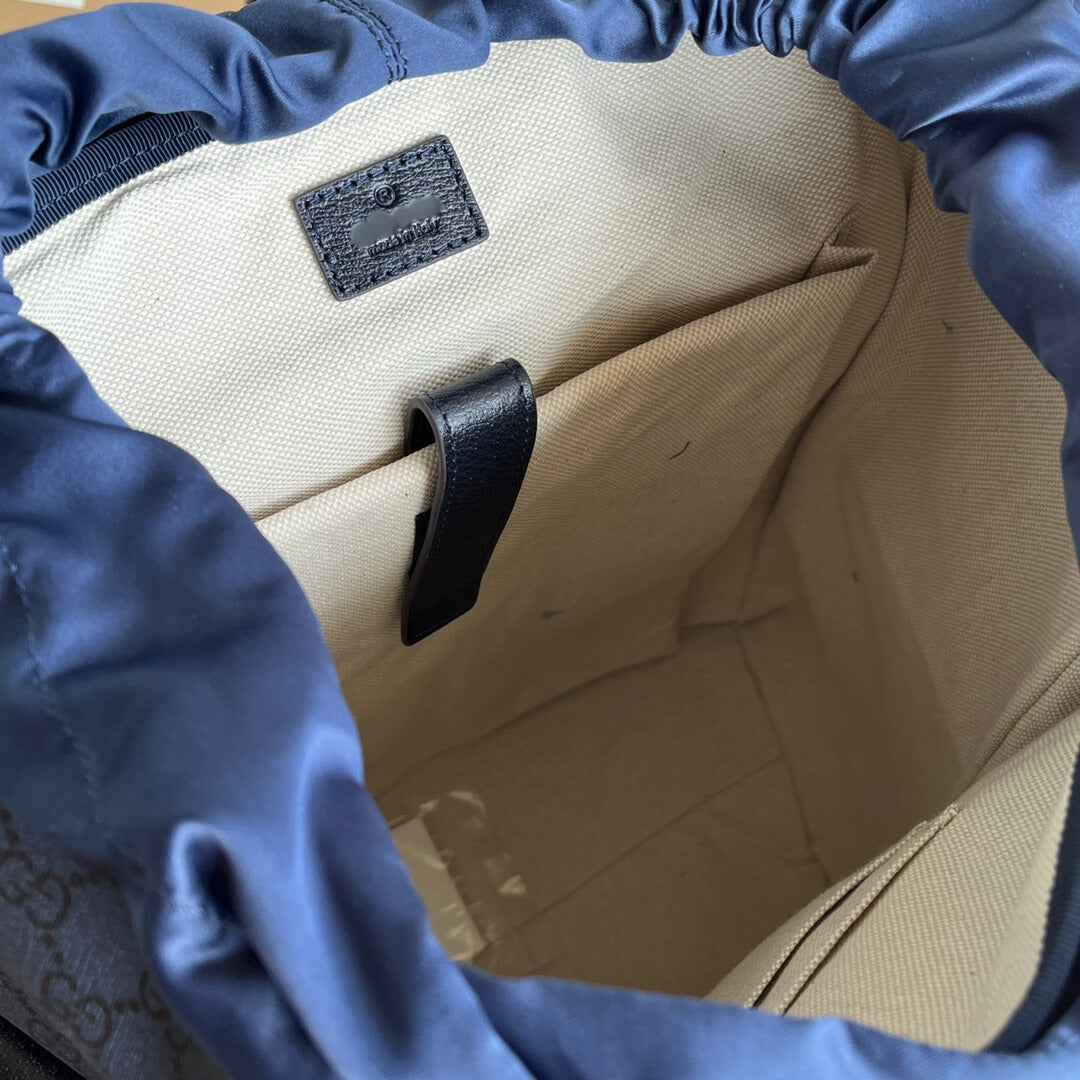 Pronta Entrega – Mochila Ophidia GG Média de Couro