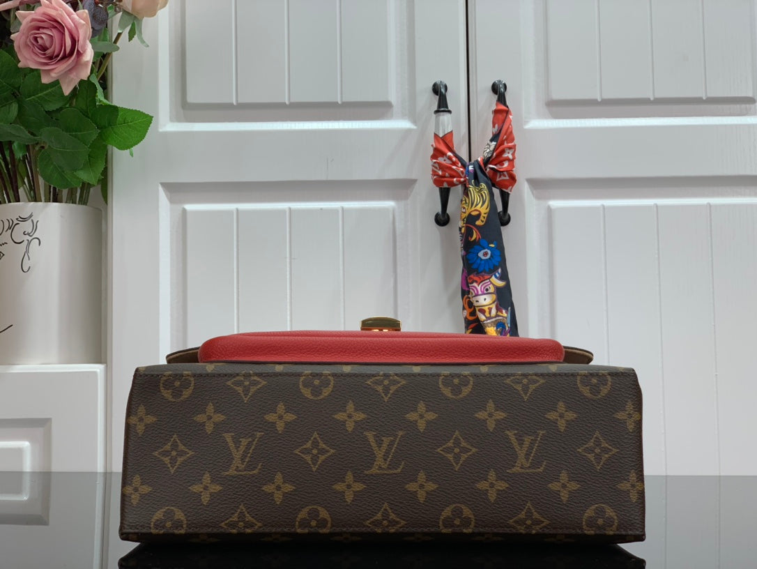 Pronta Entrega – Bolsa Modelo Louis Vuitton Marignan Vermelha Italiana