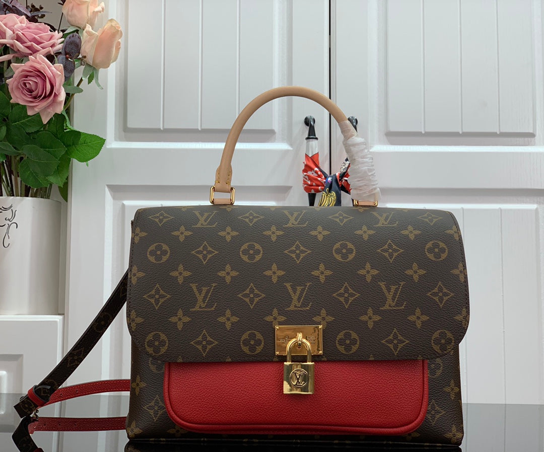 Pronta Entrega – Bolsa Modelo Louis Vuitton Marignan Vermelha Italiana