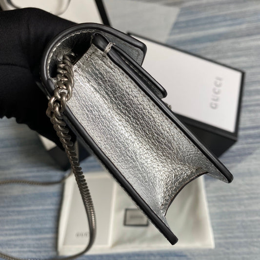 Pronta Entrega – Bolsa Gucci Dionysus Super Mini Metalizada