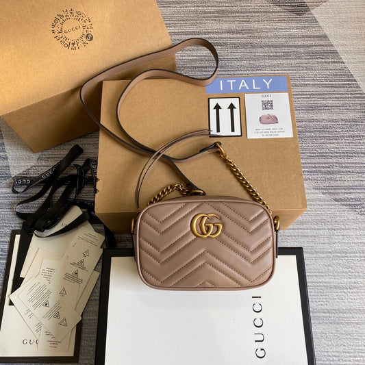 Pronta Entrega – Bolsa Modelo Gucci GG Marmont Matelassê Mini