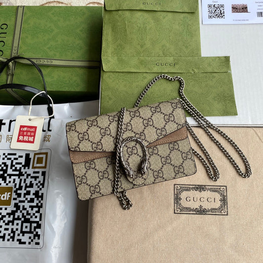 Pronta Entrega – Bolsa Gucci Dionysus Super Mini Estampada