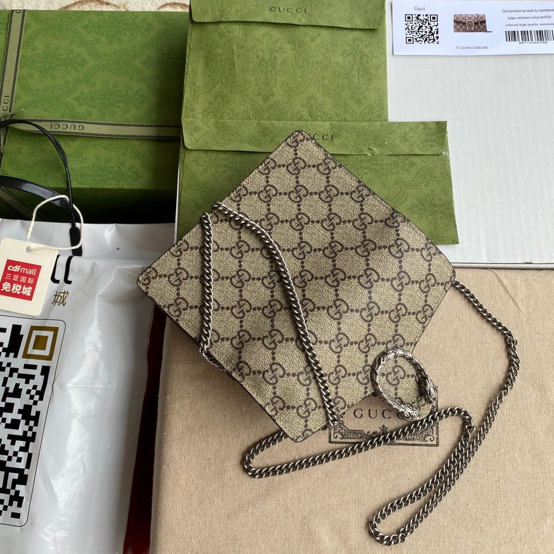Pronta Entrega – Bolsa Gucci Dionysus Super Mini Estampada