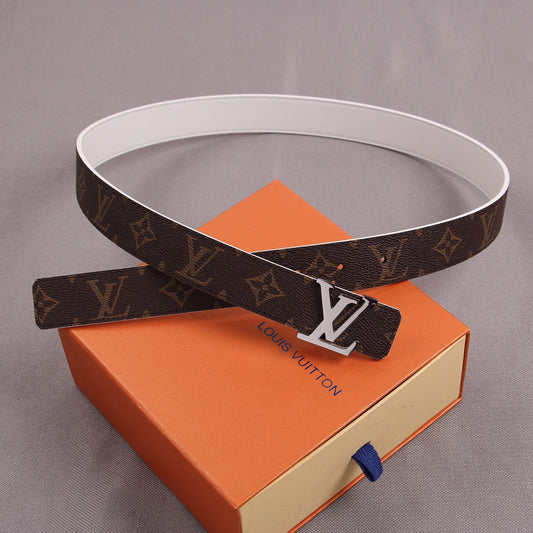 Pronta Entrega – Cinto Modelo Louis Vuitton Reversível LV Initiales 30 mm
