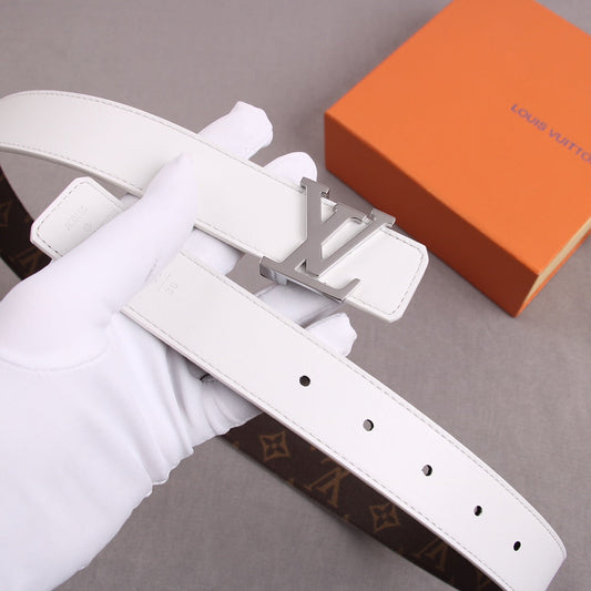 Pronta Entrega – Cinto Modelo Louis Vuitton Reversível LV Initiales 30 mm