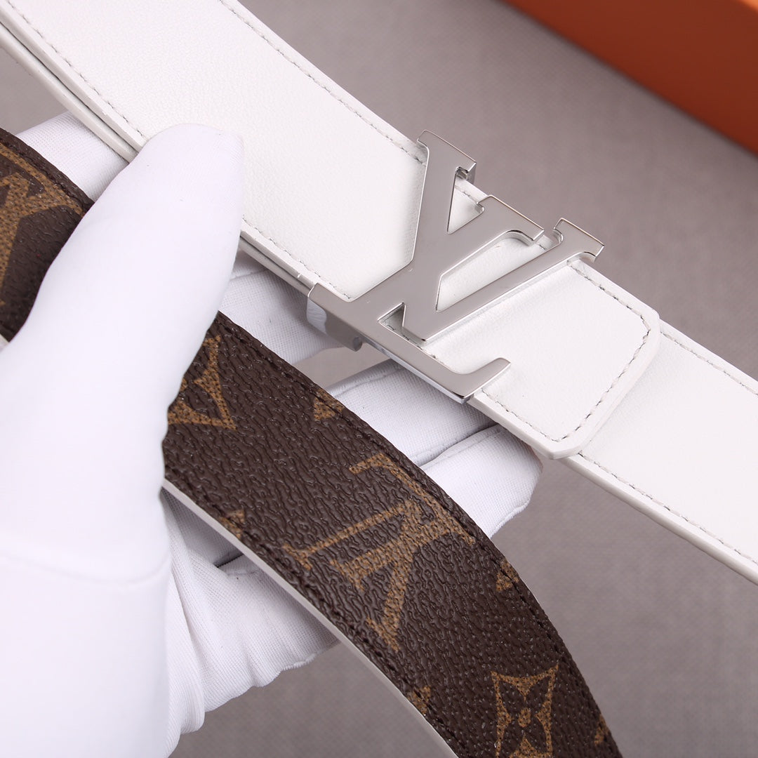 Pronta Entrega – Cinto Modelo Louis Vuitton Reversível LV Initiales 30 mm