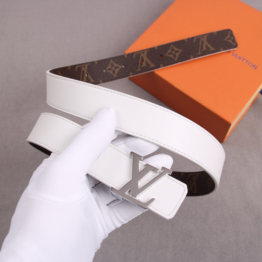 Pronta Entrega – Cinto Modelo Louis Vuitton Reversível LV Initiales 30 mm