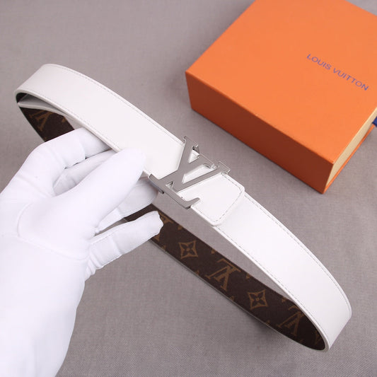 Pronta Entrega – Cinto Modelo Louis Vuitton Reversível LV Initiales 30 mm