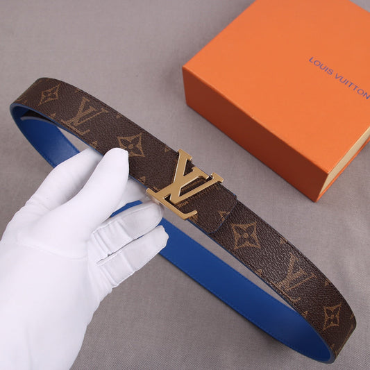 Pronta Entrega – PRONTA-ENTREGA – Cinto Modelo Louis Vuitton Reversível LV Initiales 30 mm