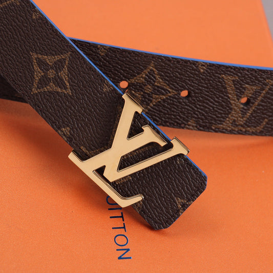 Pronta Entrega – PRONTA-ENTREGA – Cinto Modelo Louis Vuitton Reversível LV Initiales 30 mm