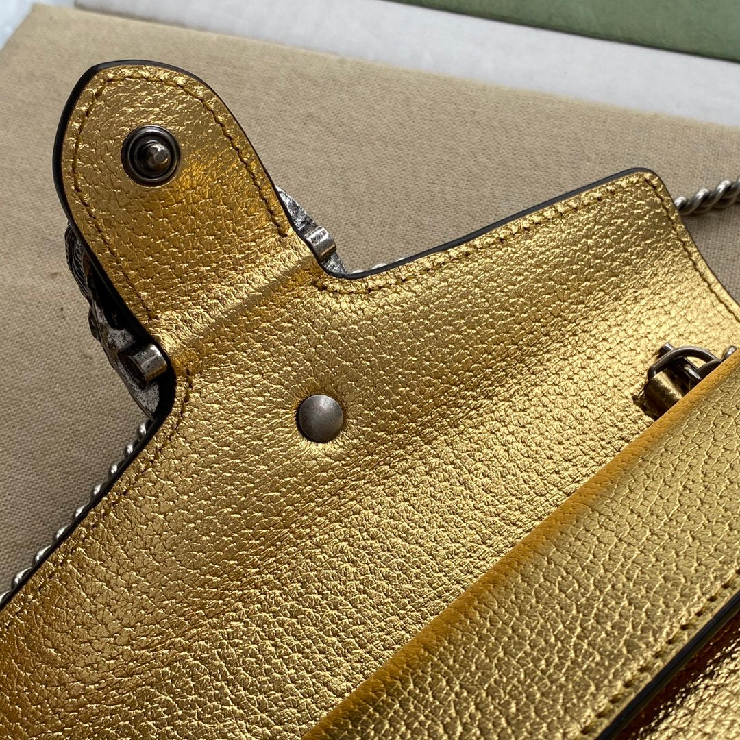 Pronta Entrega – Bolsa Gucci Dionysus Super Mini Metalizada
