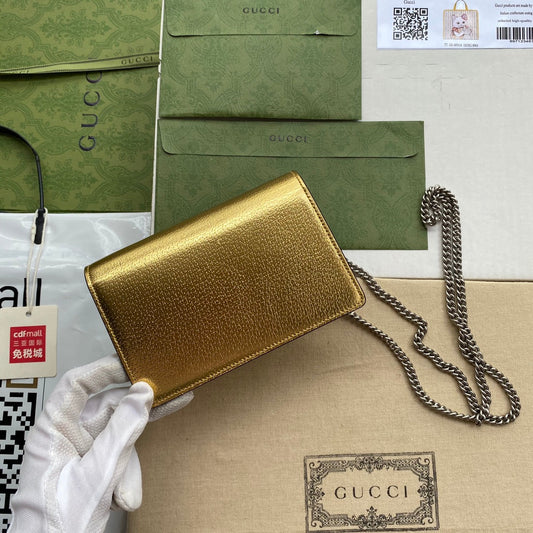 Pronta Entrega – Bolsa Gucci Dionysus Super Mini Metalizada