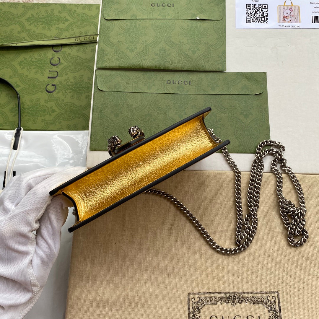 Pronta Entrega – Bolsa Gucci Dionysus Super Mini Metalizada