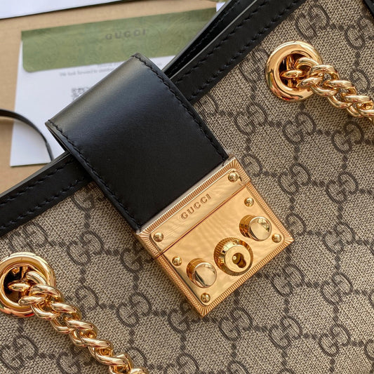 Pronta Entrega – Bolsa Gucci Padlock GG de Ombro Pequena