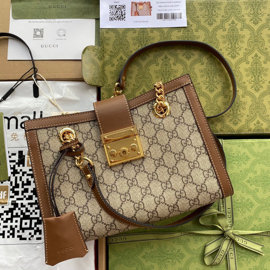 Pronta Entrega – Bolsa Gucci Padlock GG de Ombro Pequena