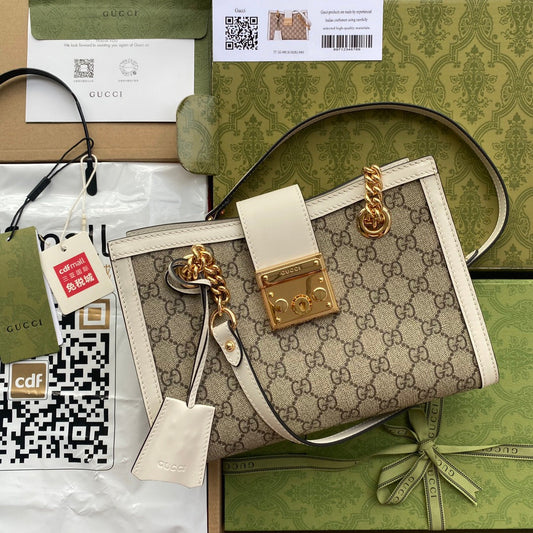 Pronta Entrega – Bolsa Gucci Padlock GG de Ombro Pequena