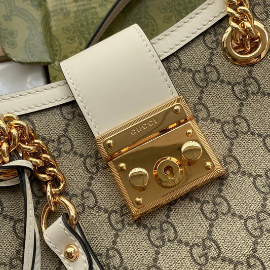 Pronta Entrega – Bolsa Gucci Padlock GG de Ombro Pequena