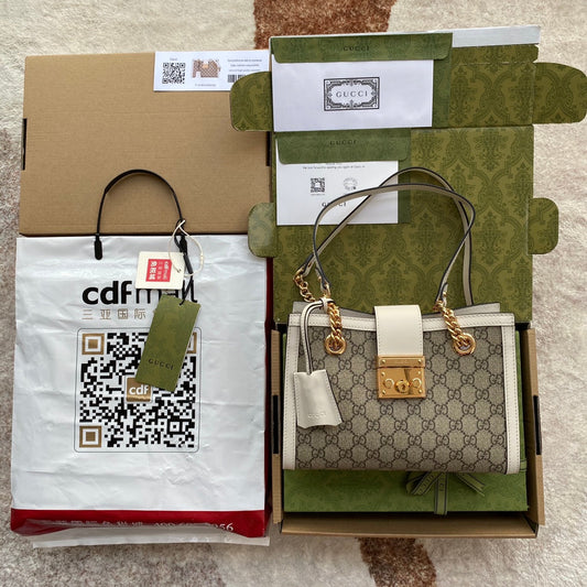 Pronta Entrega – Bolsa Gucci Padlock GG de Ombro Pequena