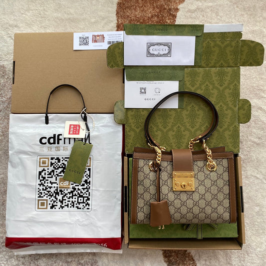 Pronta Entrega – Bolsa Gucci Padlock GG de Ombro Pequena