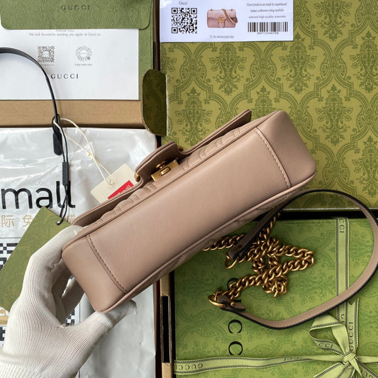 Pronta Entrega – Gucci Bolsa GG Marmont Matelassê Média